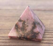 NATURAL RHODONITE SMALL GEMSTONE PYRAMID 20-22mm picture