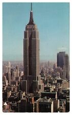 Vintage Rockefeller Center New York City Postcard c1958 Bird's Eye View Chrome picture