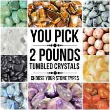 2 Lbs Tumbled Crystals ( You Pick ) Bulk  Wholesale Gemstone Lot picture