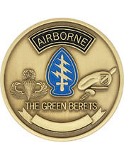 ARMY 20TH SPECIAL FORCES THE GREEN BERETS  CHALLENGE COIN picture