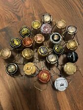 Lot Of 20 Champagne And Sparkling Wine Bottle Capsules/Cages and Caps picture