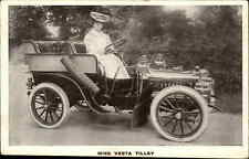 British Actress Vesta Tilley Woman Driver Classic Car Gender Roles c1910 RPPC PC picture