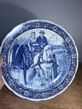 16” delfts boch belgium for royal sphinx holland large platter plate carriage picture