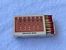VINTAGE ADVERTISING MATCHBOOK BOX COVER NAVAJO RUGS picture