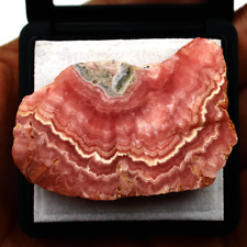 32g Natural Argentina Rhodochrosite Raw Crystal Slice Druzy Slab Reiki Specimen picture