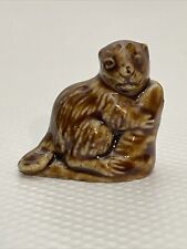 Vintage Wade Whimsies of England Beaver Miniature Porcelain Figurine picture