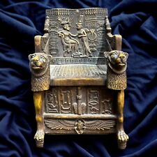 Rare Ancient Egyptian Antiques Throne King Tutankhamun Pharaonic Statue BC picture