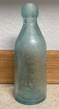 Antique Vintage Merritt & Co. Helena, Montana Aqua Blob Top Soda Bottle Pre 1920 picture
