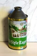 OLD STYLE LAGER - HEILEMANS (GREEN CAN) - CONE TOP - LA CROSSE, WISCONSIN picture