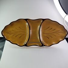 Vintage Solid Wood Leaf Design 3 Sectioned Tray  picture