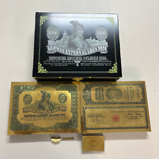 200pcs/box German External Loan 1924 $1000 Gold Banknotes Collectibles uv mark picture