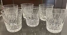 WATERFORD Signed Cut Crystal Glenmore Old Fashioned Rocks Glass Set Of Six picture