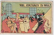 Vintage Postcard 1941 WW2 War Certainly Is Hell picture