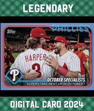 Topps Colorful Legendary Harper Phillies October Specialists Blue 2024 Digital Card picture
