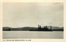 Dollar Cedar Islands Eagle Bay New York 1950s RPPC Photo Postcard 4th Lake 13070 picture