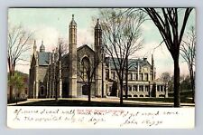 Cambridge MA-Massachusetts, Harvard University Gore Hall, Vintage c1907 Postcard picture