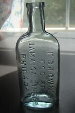 Antique 1880's F. BROWN'S ESS OF JAMAICA GINGER- PHILADA Medicine Bottle picture