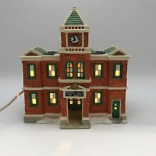 Bedford Falls High School Christmas Village Ceramic Light It's a Wonderful Life picture