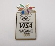 Vintage Nagano Olympics 1998 Pin Back picture