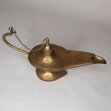 VTG Brass Oil/Incense Burner Genie Oil Lamp picture