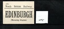 North British Railway NBR - Luggage Label (04) Edinburgh Waverley Station picture