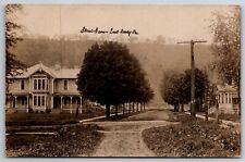 East Brady PA Home w/Wonderful Windows~Another w/Pillars Across St~Dirt Rd~RPPC picture