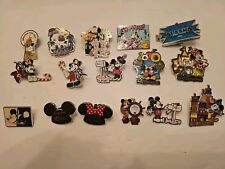 VINTAGE LOT OF 16 DISNEY TRADING PINS, Mickey, Minnie, Alaska, Halloween, & more picture