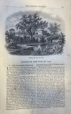 1863 War of 1812 Northern Frontier Lake Ontario Fort Toronto French Mills picture