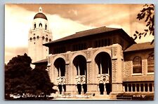 RPPC Stanford Library of Hoover Memorial Palo Alto CA Postcard c1950s Unposted picture