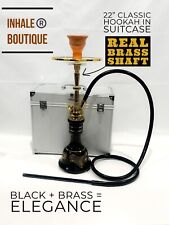 Classic Hookah Set With Solid Brass Shaft In a Suitcase From Gun Hookah Creators picture
