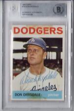 1964 TOPPS DON DRYSDALE AUTOGRAPH  BECKETT AUTHENTICATED picture