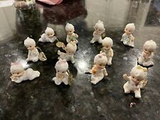 Napco vintage Bone China miniature babies of the month figurines 12 pcs VG picture