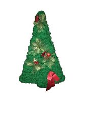 1950 Crochet Hand Made Christmas tree Wall Decor 25” picture