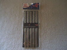 Vintage L R Set Of 5 Pair Of Metal Chop Sticks 