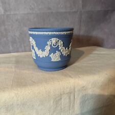 Wedgwood Blue Jasperware Planter / Cache Pot Made in England picture