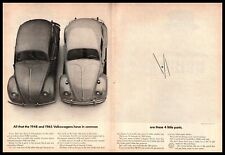 1965 VW Type 1 Beetle And 1948 VW Bug 
