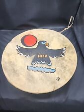 Johnny Thorpe Vintage Indian Rawhide Drum 13 Inches picture