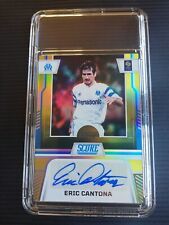 2023-24 league score sandwiches 1 Eric Cantona /10 gold auto signature Marseille OM picture