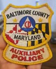 RARE Vintage Baltimore County Civilian Defense Maryland Auxiliary Police Patch picture
