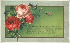 Greetings Othello Washington Weathers Fine Humorous 1909 Embossed Postcard picture