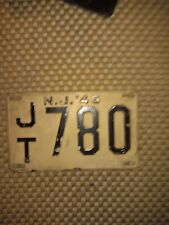 1946 New Jersey License Plate Antique Vintage Collectable Rat Rod Automotive Tag picture