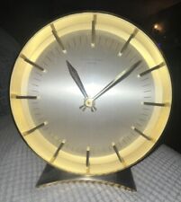 RARE Vintage Junghans Meister Gold Brass Clock Table Top Watch Stotz Freiburg picture