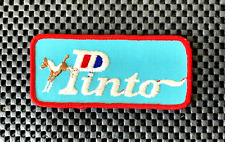 FORD PINTO EMBROIDERED SEW ON ONLY PATCH 1971~1980 SUB COMPACT CAR 4 1/2 x 2 NOS picture