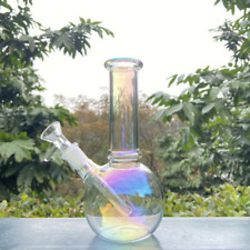6inch Rainbow Glass Hookah Smoking Pipe Beaker Shisha Water Pipes Bong +Downstem picture