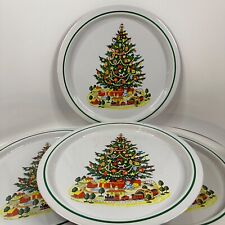 Set of 4 Vintage 1985 Almar Industries Christmas Tree Trays picture