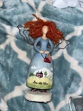 NWT Country Gatherings Russ Berrie  #21439 Bless This Home Angel Figure 21439 picture