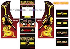 Arcade1Up Mortal Kombat MK Side Art Arcade Cabinet Kit Artwork Graphics Decals picture