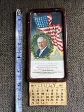 Antique Woodrow Wilson Calendar Advertising Miles Appleby Store 1/1 On eBay picture