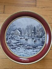 Vtg Currier & Ives Early Winter Tin 10