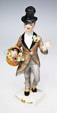 Frankenthal Wessel Porcelain Figurine Flower Man Florist Vtg German Gentleman picture